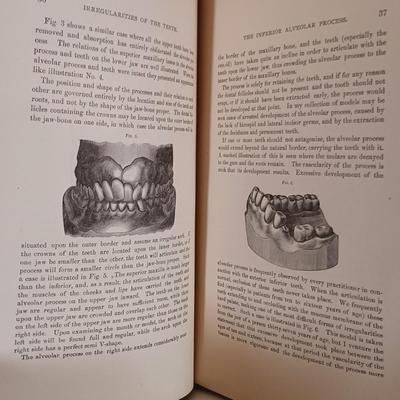 LOT 58L: Bond's Dental Medicine 1852, Talbot's Irregularities of the Teeth 1890 & Harris' Dentistry 1889