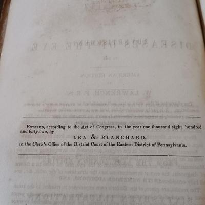 LOT 59L: Wood's Practice of Medicine 1855, Lawrence' Diseases of the Eye 1813 & Dunglison's New Remedies 1851