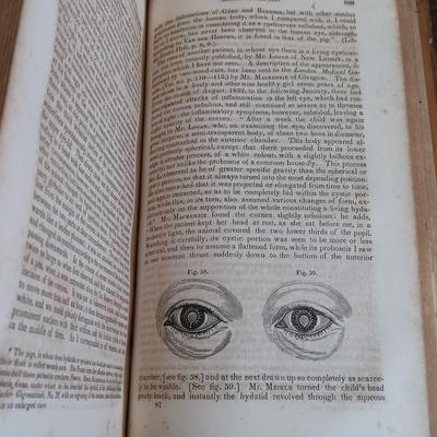 LOT 59L: Wood's Practice of Medicine 1855, Lawrence' Diseases of the Eye 1813 & Dunglison's New Remedies 1851