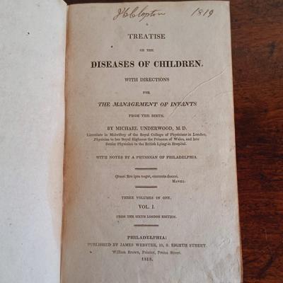 LOT 60L: Dewees': On Females 1833, System of Midwifery 1826, On Children 1836 & More