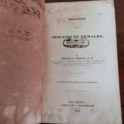 LOT 60L: Dewees': On Females 1833, System of Midwifery 1826, On Children 1836 & More