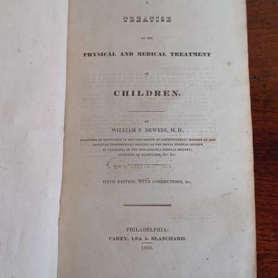 LOT 60L: Dewees': On Females 1833, System of Midwifery 1826, On Children 1836 & More
