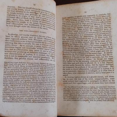 LOT 61L: Armstrong's On Typhus Fever 1822 & Osler's Practice of Medicine 1894