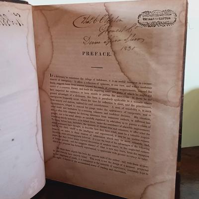 LOT 62L: Parr's Illustrated Medical Dictionary 1819 Vol. I and II w/ Anders' Practice of Medicine 1909