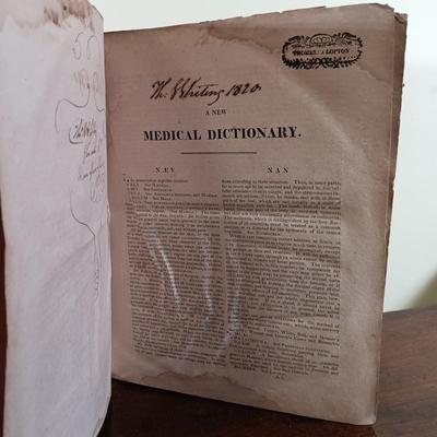 LOT 62L: Parr's Illustrated Medical Dictionary 1819 Vol. I and II w/ Anders' Practice of Medicine 1909