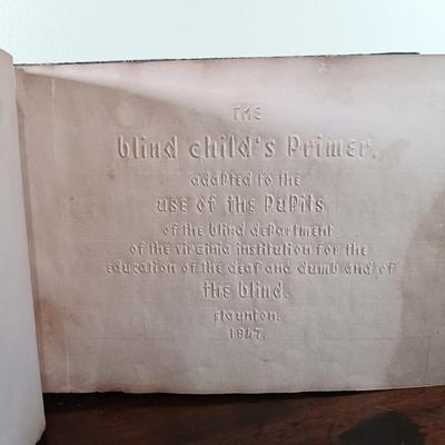 LOT 63L: Rare Pre-Braille- The Blind Child's Primer 1847 with Fisher-Price Teddy Zilo, Uncle Sam's 3-Coin Register & More