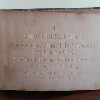 LOT 63L: Rare Pre-Braille- The Blind Child's Primer 1847 with Fisher-Price Teddy Zilo, Uncle Sam's 3-Coin Register & More