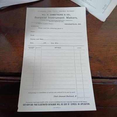 LOT 64L: Wm. H. Armstrong & Co's Catalogue of Surgical Instruments 1894