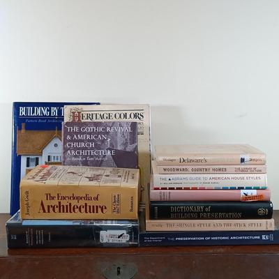 LOT 65L: Large Collection of Books on Architecture and Architectural Preservation