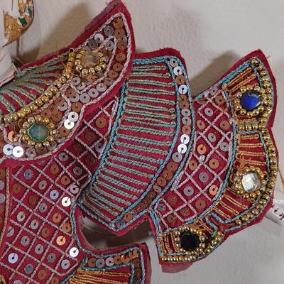 LOT 67L: Vintage Burmese and Thai Wood Puppets