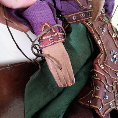 LOT 67L: Vintage Burmese and Thai Wood Puppets