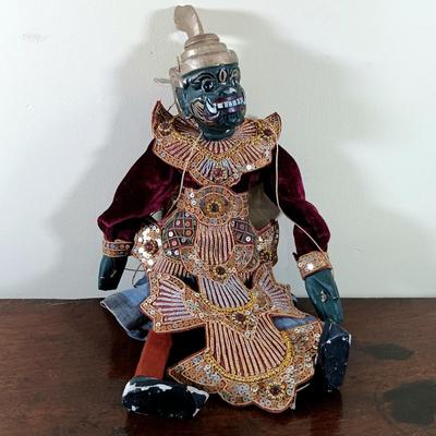 LOT 67L: Vintage Burmese and Thai Wood Puppets