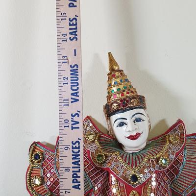 LOT 67L: Vintage Burmese and Thai Wood Puppets