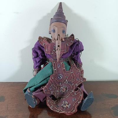 LOT 67L: Vintage Burmese and Thai Wood Puppets