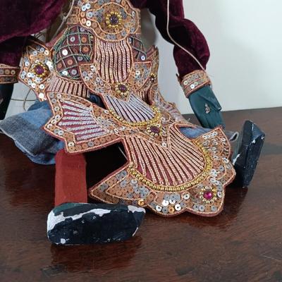 LOT 67L: Vintage Burmese and Thai Wood Puppets
