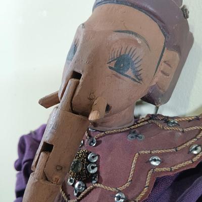 LOT 67L: Vintage Burmese and Thai Wood Puppets