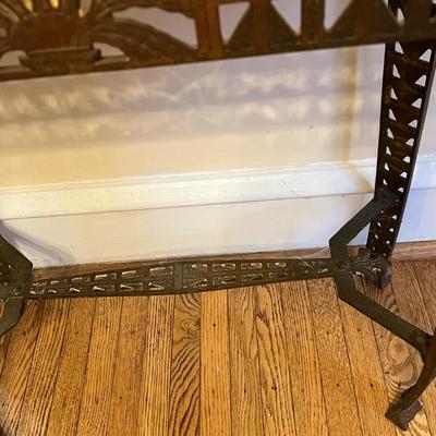 LOT 69D: Vintage Marble Top Accent Table