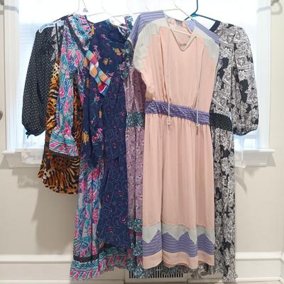 LOT 74X: Diane Freis Vintage 80s Dresses and Blouses