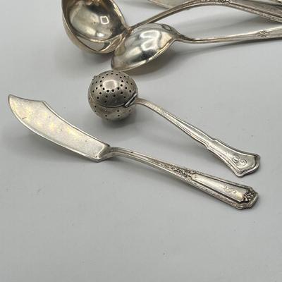LOT 121K: Sterling Silver Flatware and Serving Pieces - 340 Grams