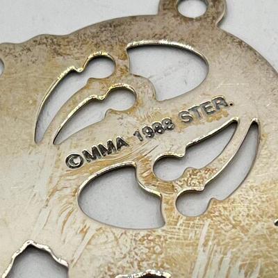 LOT 122K: 1998 MMA Sterling Silver Snowflake Christmas Ornament - Metropolitan Museum of Art - 19 Grams