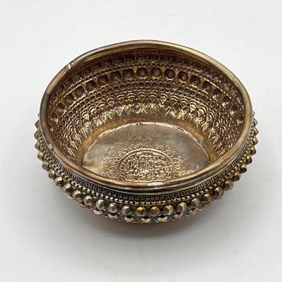 LOT 128K: Vintage Asian Silver Bowl - 55 Grams