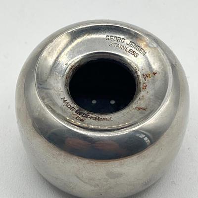 LOT 129K: Vintage Georg Jensen Stainless Steel Salt and Pepper Shakers