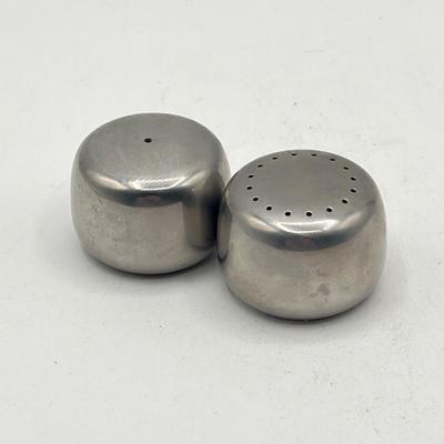 LOT 129K: Vintage Georg Jensen Stainless Steel Salt and Pepper Shakers