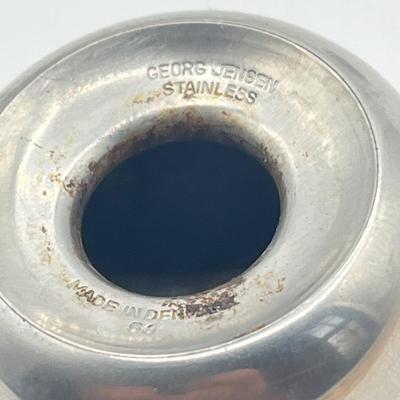 LOT 129K: Vintage Georg Jensen Stainless Steel Salt and Pepper Shakers