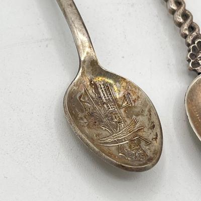 LOT 131K: Vintage Souvenir Sliver Spoons - Some Marked Sterling
