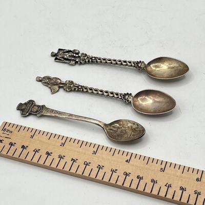 LOT 131K: Vintage Souvenir Sliver Spoons - Some Marked Sterling