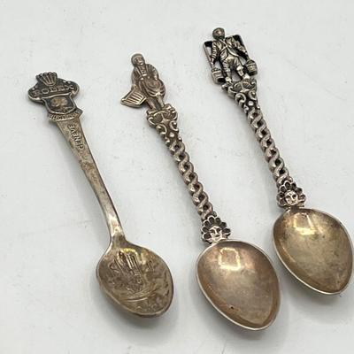LOT 131K: Vintage Souvenir Sliver Spoons - Some Marked Sterling