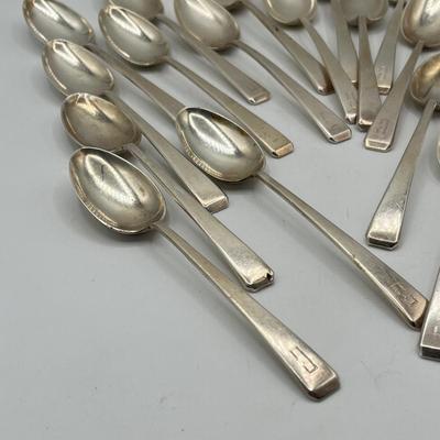 LOT 132K: Sterling Silver Flatware Set - Towle Craftsman Pattern 1932 - 2280 Grams