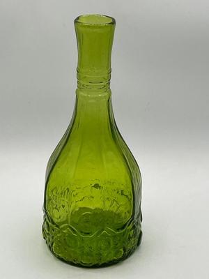 LOT 135K: Vintage Green Art Glass Genie Bottle Decanter