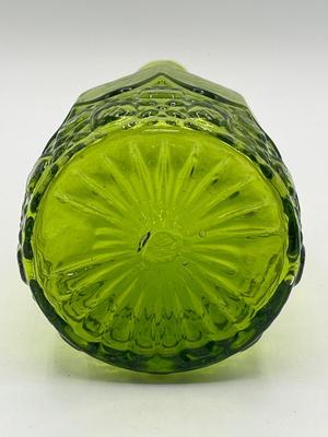 LOT 135K: Vintage Green Art Glass Genie Bottle Decanter