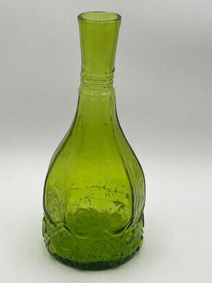 LOT 135K: Vintage Green Art Glass Genie Bottle Decanter