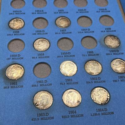 LOT 138K: U.S. and International Coin Collection - Silver Roosevelt Dimes and More