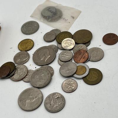 LOT 138K: U.S. and International Coin Collection - Silver Roosevelt Dimes and More