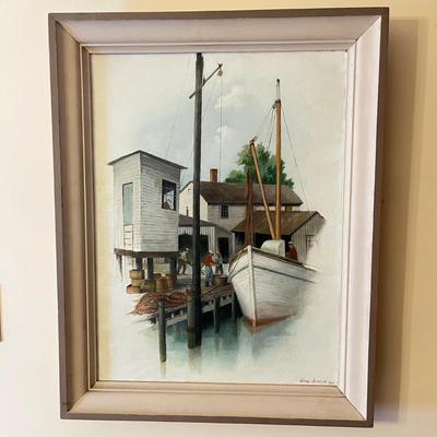 LOT 141D: Framed Oil Painting - Signed Wing Jackson