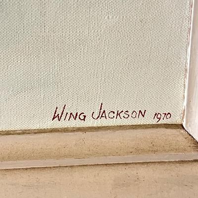 LOT 141D: Framed Oil Painting - Signed Wing Jackson