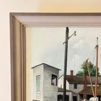 LOT 141D: Framed Oil Painting - Signed Wing Jackson