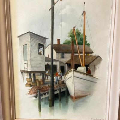 LOT 141D: Framed Oil Painting - Signed Wing Jackson