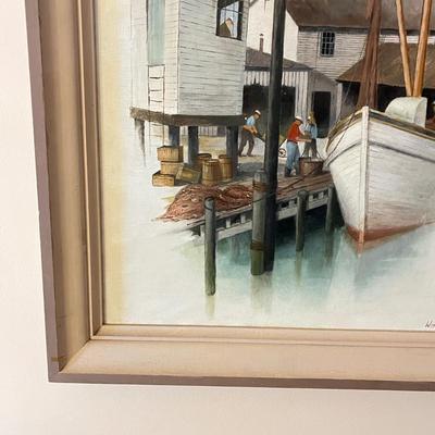 LOT 141D: Framed Oil Painting - Signed Wing Jackson