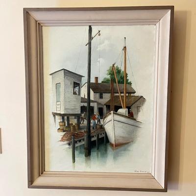 LOT 141D: Framed Oil Painting - Signed Wing Jackson