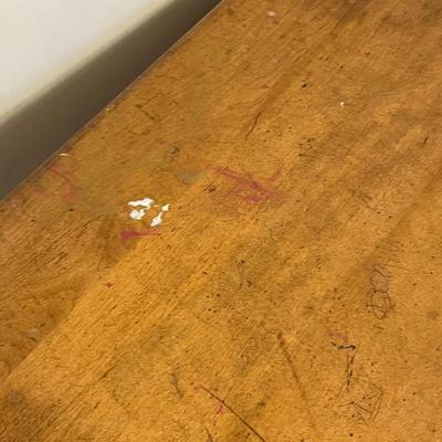 LOT 146D: Vintage / Antique Wooden School Desk