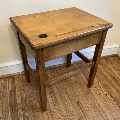LOT 146D: Vintage / Antique Wooden School Desk