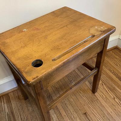 LOT 146D: Vintage / Antique Wooden School Desk