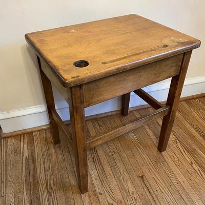 LOT 146D: Vintage / Antique Wooden School Desk