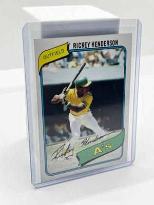 LOT 181J: Rickey Henderson Rookie Card - Topps 1980