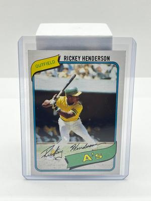 LOT 181J: Rickey Henderson Rookie Card - Topps 1980