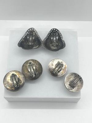 LOT 189J: Sterling Silver Clip On Earrings - 52.7 GTW